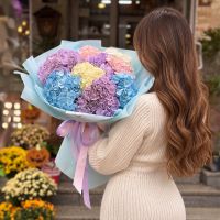 Букет гортензий 11 шт, Эдмонтон