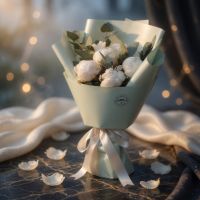 Букет 7 білих півоній Мукачево