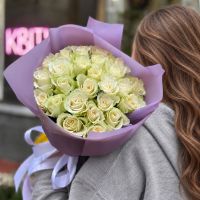 Bouquet 25 white roses, Klearuoter