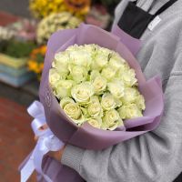 Bouquet 25 white roses Silkeborg