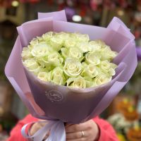 Bouquet 25 white roses Bonn