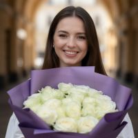 Букет 25 белых роз Бирмингем (Великобритания)