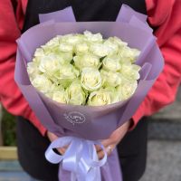 Bouquet 25 white roses Bonn
