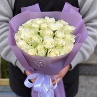 Bouquet 25 white roses Silkeborg