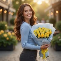 25 желтых роз Киль