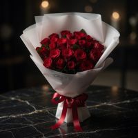 Promo! 25 red roses Drogobich