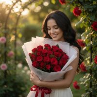 Promo! 25 red roses Drogobich