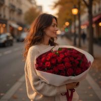 Акция! 51 красная роза Пномпень