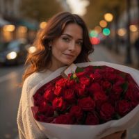 Акция! 51 красная роза Пномпень