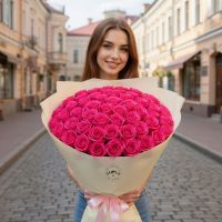 51 pink roses Dafter