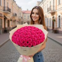 51 pink roses Dafter