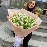 Білі тюльпани (101 шт) Херсонська область