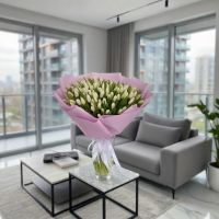 Белые тюльпаны (151 шт) Балта