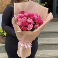 Букет пионовидных роз 11шт Балтимор