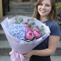 Квітуча симфонія гортензії з півоніями 🌸 Бахмач