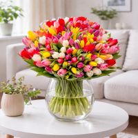 151 різнокольоровий тюльпан Нетішин