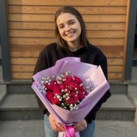 Розовое чудо Роза Марвелоус Баблз 7 шт Морелия