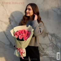 Букет 21 коралловая роза Раздольное