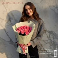 Букет 21 коралловая роза Раздольное