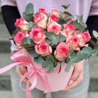 Троянди Джумілія в коробці 15шт Літія