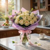 23 white roses Taunusstein