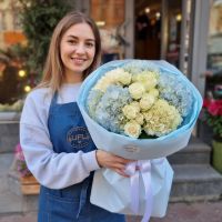 Небесний букет гортензій і троянд Ейр