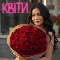 51 red roses Kenia 60 см Shumsk