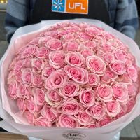 101 розовая роза Кения Мордиаллок