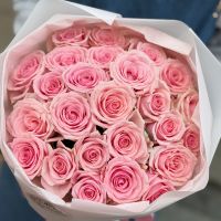 25 розовых роз Кения Крань