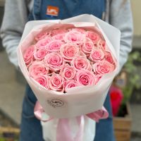 25 розовых роз Кения Крань