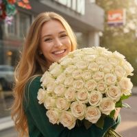 101 white roses Kenia Amadora