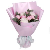 Букет пионов 13 шт Город Мальта