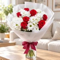 Bouquet of roses and chrysanthemums Al Hoceima