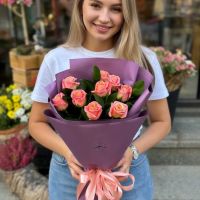 Букет цветов Гармония 9 роз Флорешти