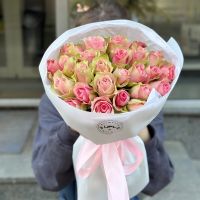 25 розовых роз Кения Гнивань