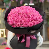 Букет цветов 101 розовая роза Волчанск