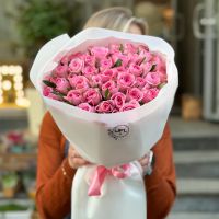 51 розовая роза Кения , Куре