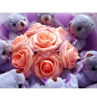 Bears and orange roses Genichesk