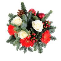 Christmas tree bouquet+Chocolate Santa Claus Odessa