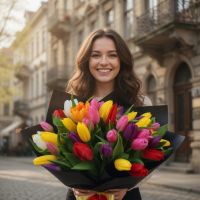  Букет 51 тюльпан Литичев
                                