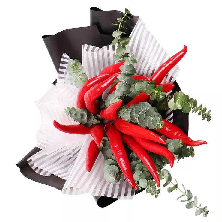 Bouquet of red peppers – flower delivery in Vishgorod