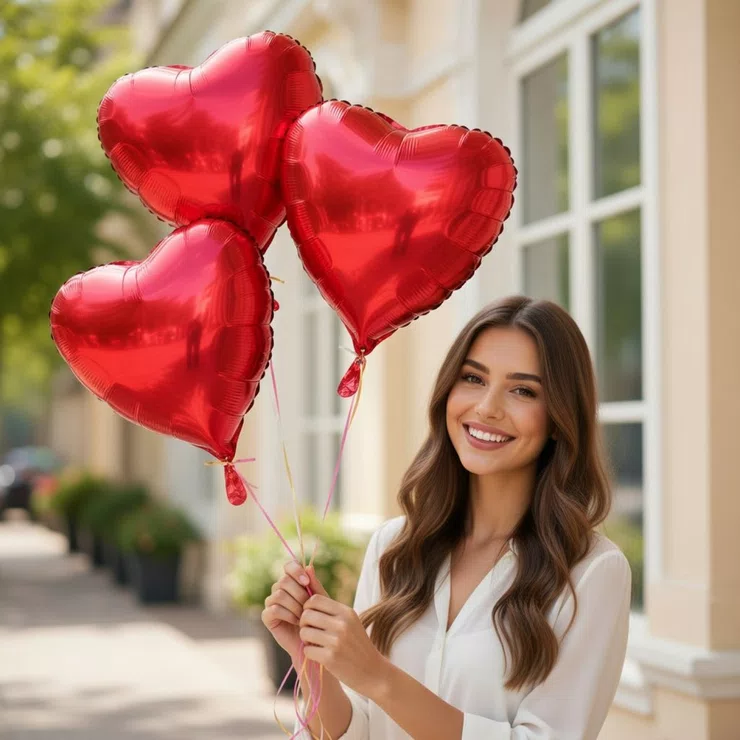 3 helium balloons – flower delivery in Mersin