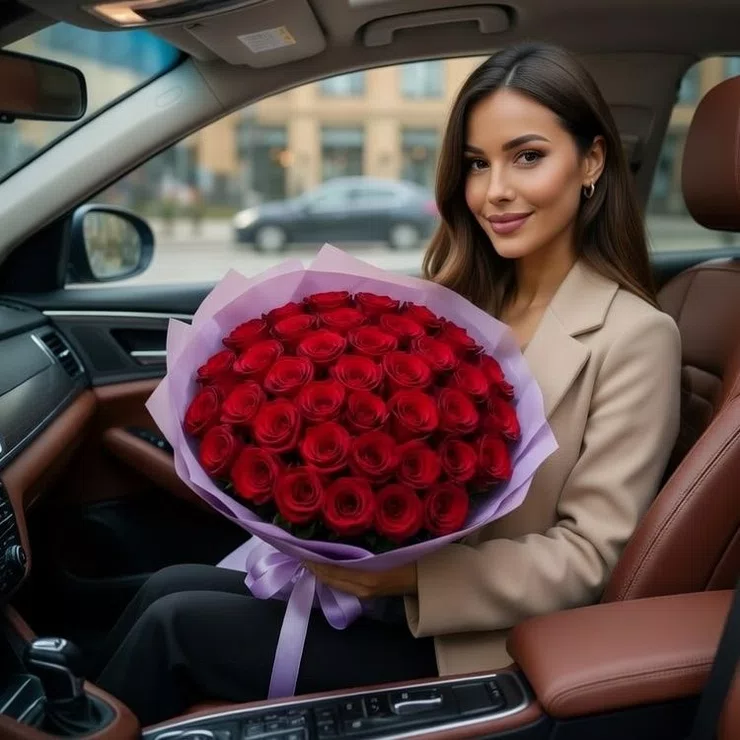 35 red roses – flower delivery in Ness Ziona
