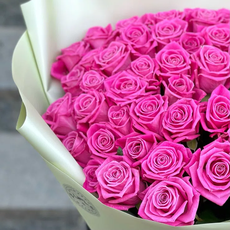 51 pink roses – flower delivery in Morella