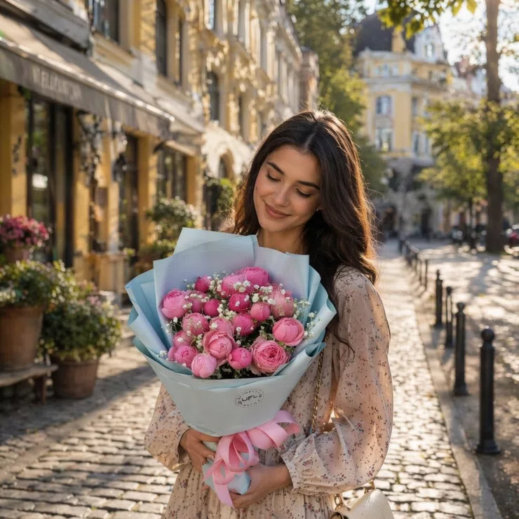 Pink dreams Pink Roses 7pcs – flower delivery in Albina