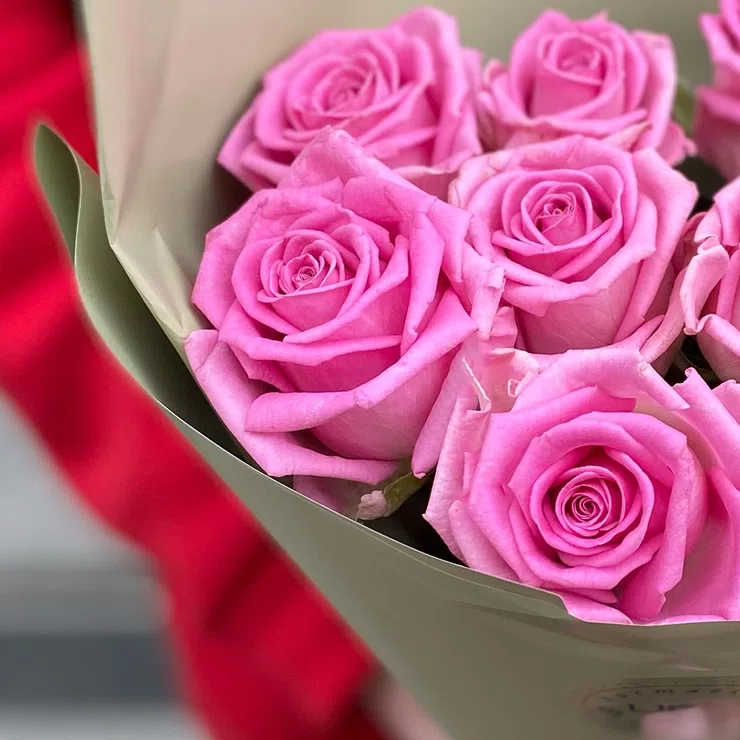 11 pink roses – flower delivery in Austin