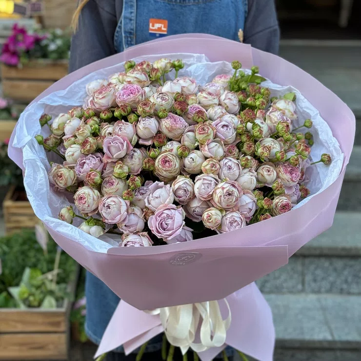 25 spray roses Blossom Bubbles – flower delivery in Toluka