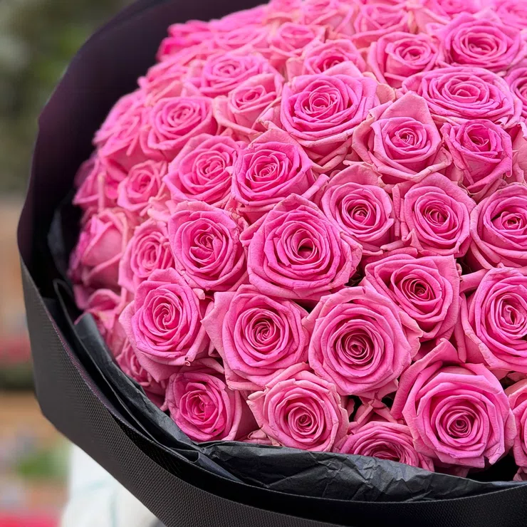 Pink Roses 101pcs – flower delivery in Pesochin