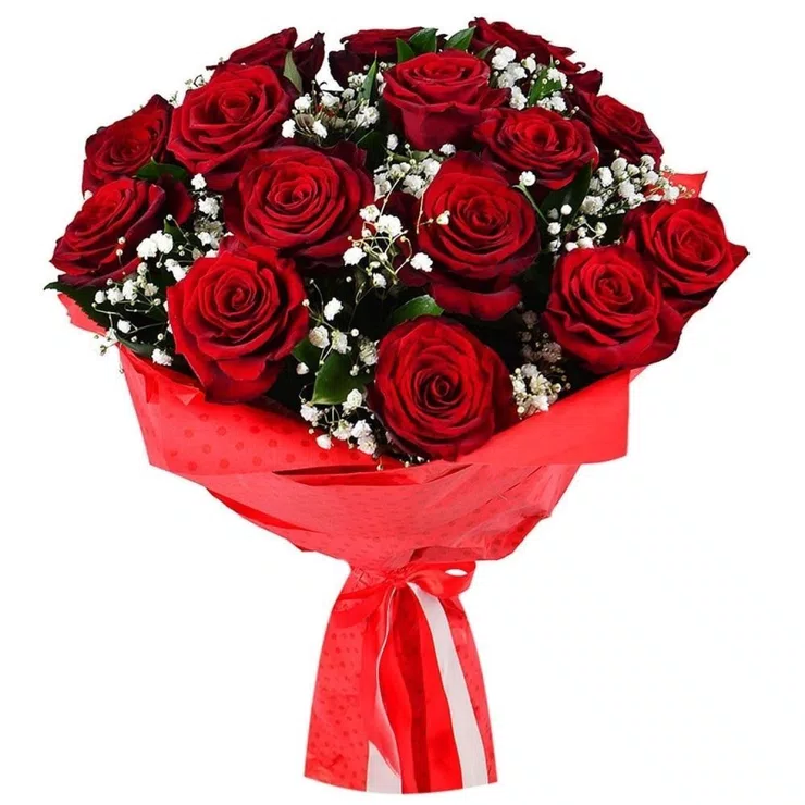 Roses in the snow – flower delivery in Abakliya