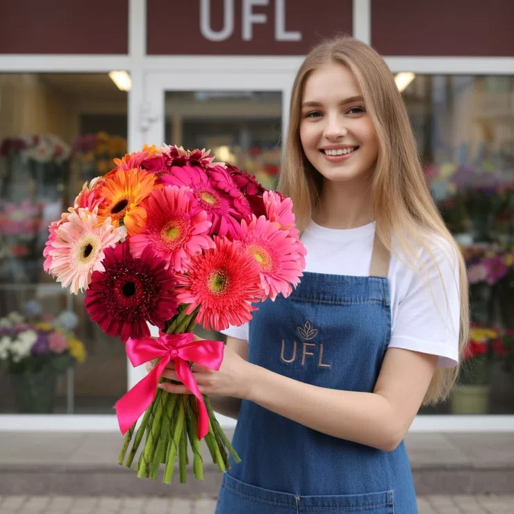 With gerberas – flower delivery in El Dorado Hills